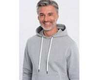 Pánská klokaní mikina s kapucí šedá Šedá, S