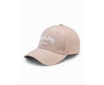 Pánská baseballová čepice H177 béžová Béžová, Univerzální