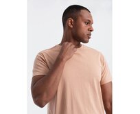 Pánské bavlněné tričko Classic BASIC tělové Béžová, S