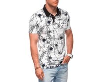 Pánská polokošile s potiskem S1994 bílá Bílá, M