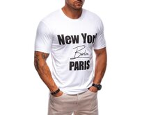 Pánské tričko S2004 bílé Bílá, XXL