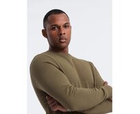 Pánská bavlněná mikina BASIC olivová Olivová, S