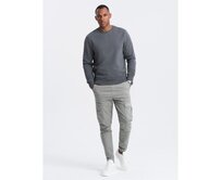 Pánská bavlněná mikina BASIC mikina grafitová Tmavě šedá, S