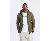 Pánská bavlněná mikina BASIC mikina olivová Olivová, S