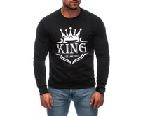 Pánská mikina B1680 černá Černá, M