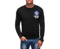 Pánská mikina B1685 černá Černá, XXL