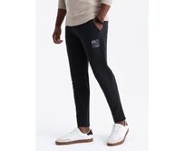 Pánské tepláky s logem černé Černá, L