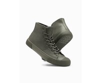 Pánské vysoké tenisky s gumovou špičkou olivové Olivová, 40