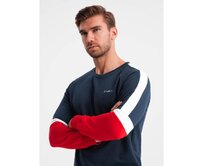 Pánská mikina s raglánovými rukávy tmavě modrá Námořnická modrá, S