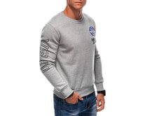 Pánská mikina B1685 šedá Šedá, XXL