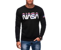 Pánská mikina B1686 černá Černá, XXL