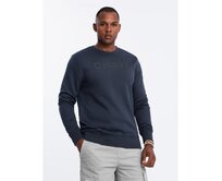 Klasická pánská mikina s nápisem - námořnická modř Námořnická modrá, S