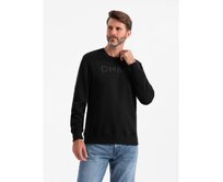 Klasická pánská mikina s nápisem - černá Černá, S