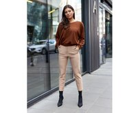 Dámská halenka LLR021 - hnědá Hnědá, S