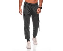 Pánské tepláky - šedé Šedá, XL/XXL