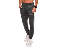 Pánské tepláky P1501 - tmavě šedé Tmavě šedá, XXL