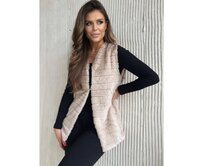 Dámská vesta VLR008 - světle béžová Béžová, L