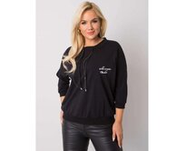 Dámská halenka bavlněná plus size SHELLY černá Černá, Univerzální