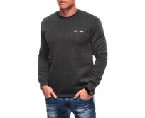 Pánská mikina B1701 - černá Šedá, M