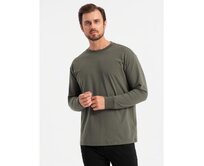 Pánský dlouhý rukáv s polo límcem na zip - černý V8 Zelená, S