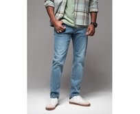 Pánské džínové kalhoty STRAIGHT LEG - černé V1 OM-PADP-0133 Modrá, S