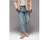 Pánské džínové kalhoty STRAIGHT LEG - černé V1 OM-PADP-0133 Modrá, S