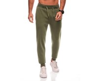 Pánské tepláky s kapsami na zip EM-PASK-0102 - grafitová V8 Olivová, M