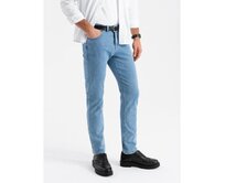 Pánské klasické seprané džíny REGULAR FIT - šedé V4 OM-PADP-0217 Modrá, S
