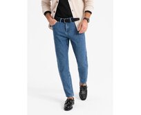 Pánské klasické seprané džíny REGULAR FIT - šedé V4 OM-PADP-0217 Modrá, S