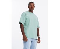 Pánské tričko LOOSE FIT s kapsou - béžové V1 OM-TSCT-0171 Mátová, S