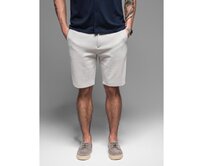 Pánské bavlněné teplákové šortky BASIC - tmavě modré V1 OM-SRBS-0149 Šedá, S