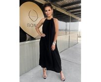 Dámské mini šaty DLR106 - černé Černá, M