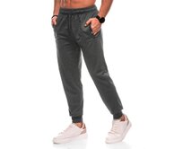 Pánské tepláky P1506 - šedé Tmavě šedá, XXL