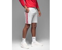 Unisexové kraťasy se stahovací šňůrkou v pase – hnědé V16 OU-SRBC-0101 Šedá, S