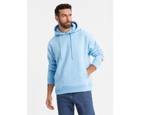Unisexová mikina s kapucí a kapsami – modrá V8 OU-SNBC-0105 Světle modrá, M/L