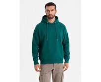Unisex mikina s kapsami a kapucí - tmavě zelená V17 OU-SNBC-0105 Zelená, M/L