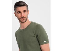 Pánská prošívaná bunda s leskem a stojáčkem – světle šedá V5 OM-JALP-0218 Olivová, S