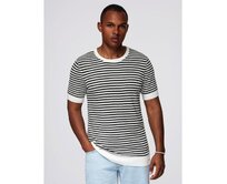 Bavlněné tričko s potiskem na prsou a zádech - tmavě béžové V2 OM-TSWT-0201 Černá, S