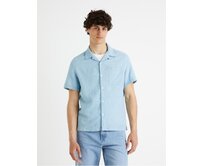 Lněná košile Fatext Modrá, S