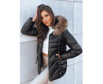 Dámský zimní kabát INDIGO STAR černý Černá, XXL