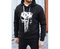 Pánská mikina s potiskem, černá Černá, M