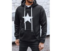 Pánská mikina s kapucí, černá Černá, M