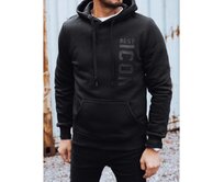 Pánská mikina s potiskem, černá Černá, M