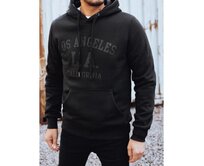 Pánská mikina s kapucí, černá Černá, M