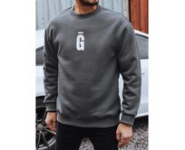 Pánská mikina s potiskem, grafitová Břidlicová, M