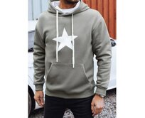 Pánská mikina s kapucí, khaki Khaki, M