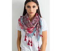 Dámský šátek s etnickým vzorem WILLIE červený Červená, Univerzální