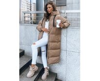 Dámská zimní bunda COZYSEASON tmavě béžová Béžová, XL