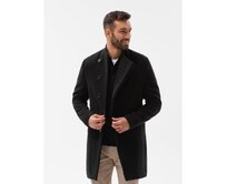 Pánský kabát ALVAR černý Černá, L