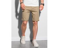 Pánské volnočasové šortky KEATON tmavě béžové Béžová, M